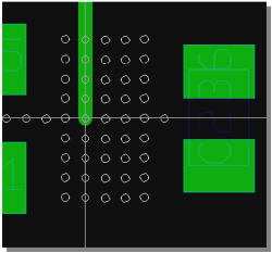 BAE Version 5.0: Valid Via Position Display during Manual Routing