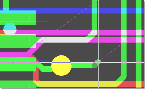 BAE Version 6.0: Layout Editor with Dynamic Airline Display during Manual Routing